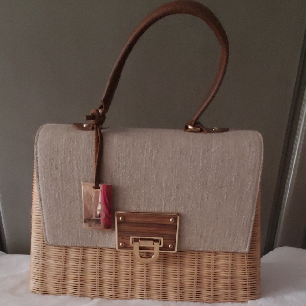 Bellucci large straw bag.